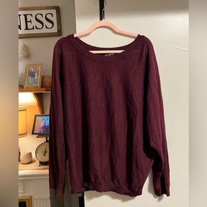 Shimmer maroon sweater